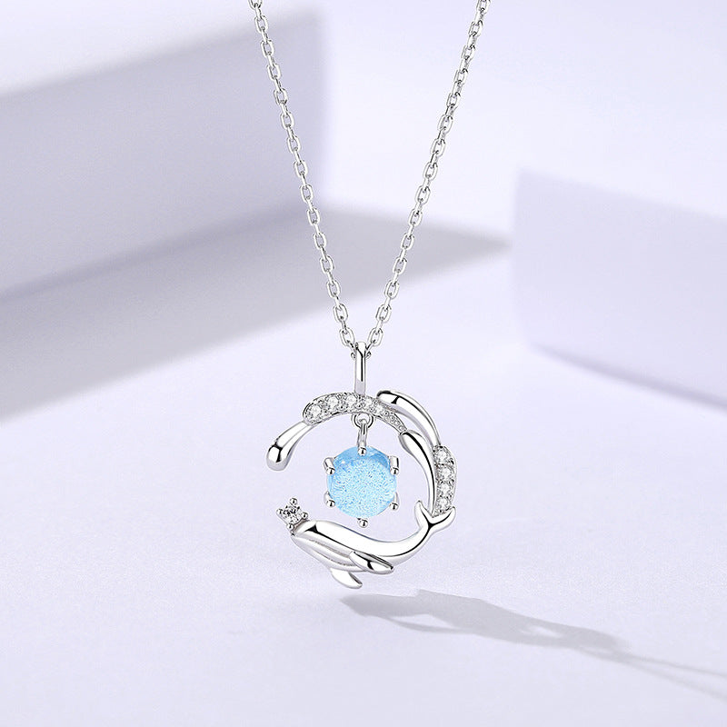 Mystic Wave Whale Necklace