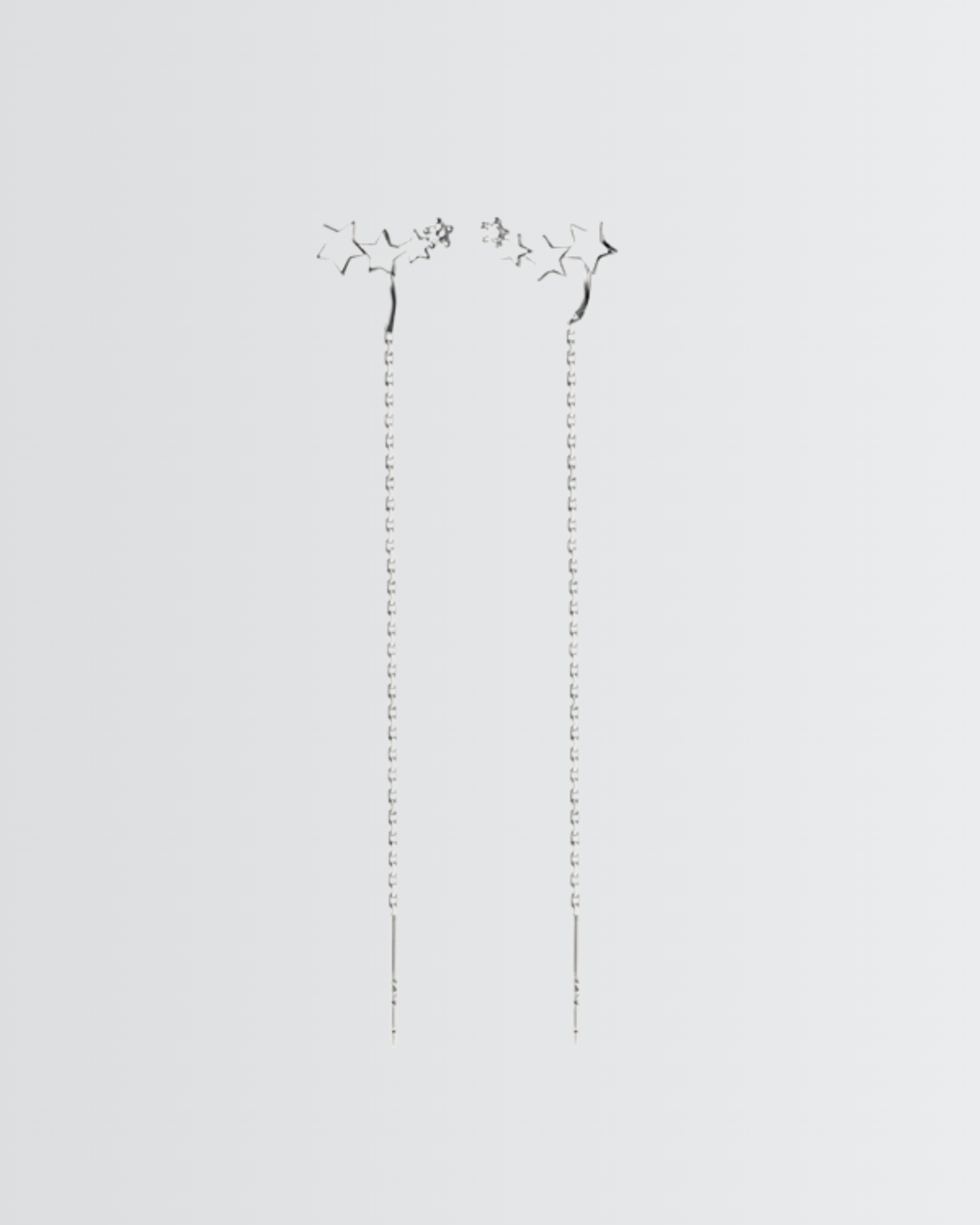 Cosmic Cascade Chain Earrings