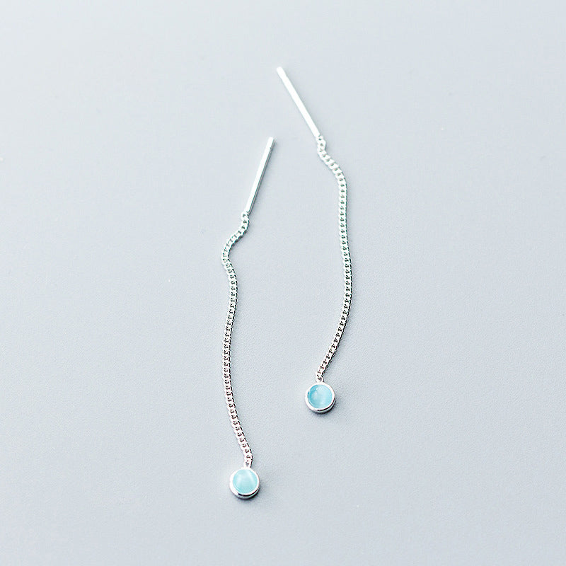 Gleam Drops Chain Earrings