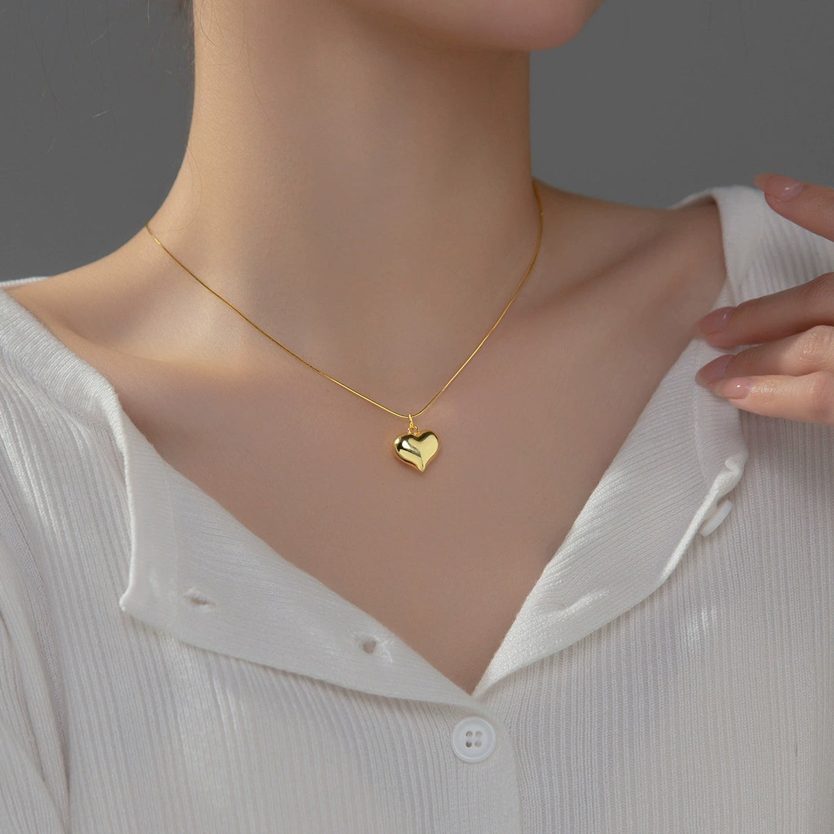 Too Bold To Break Heart Necklace