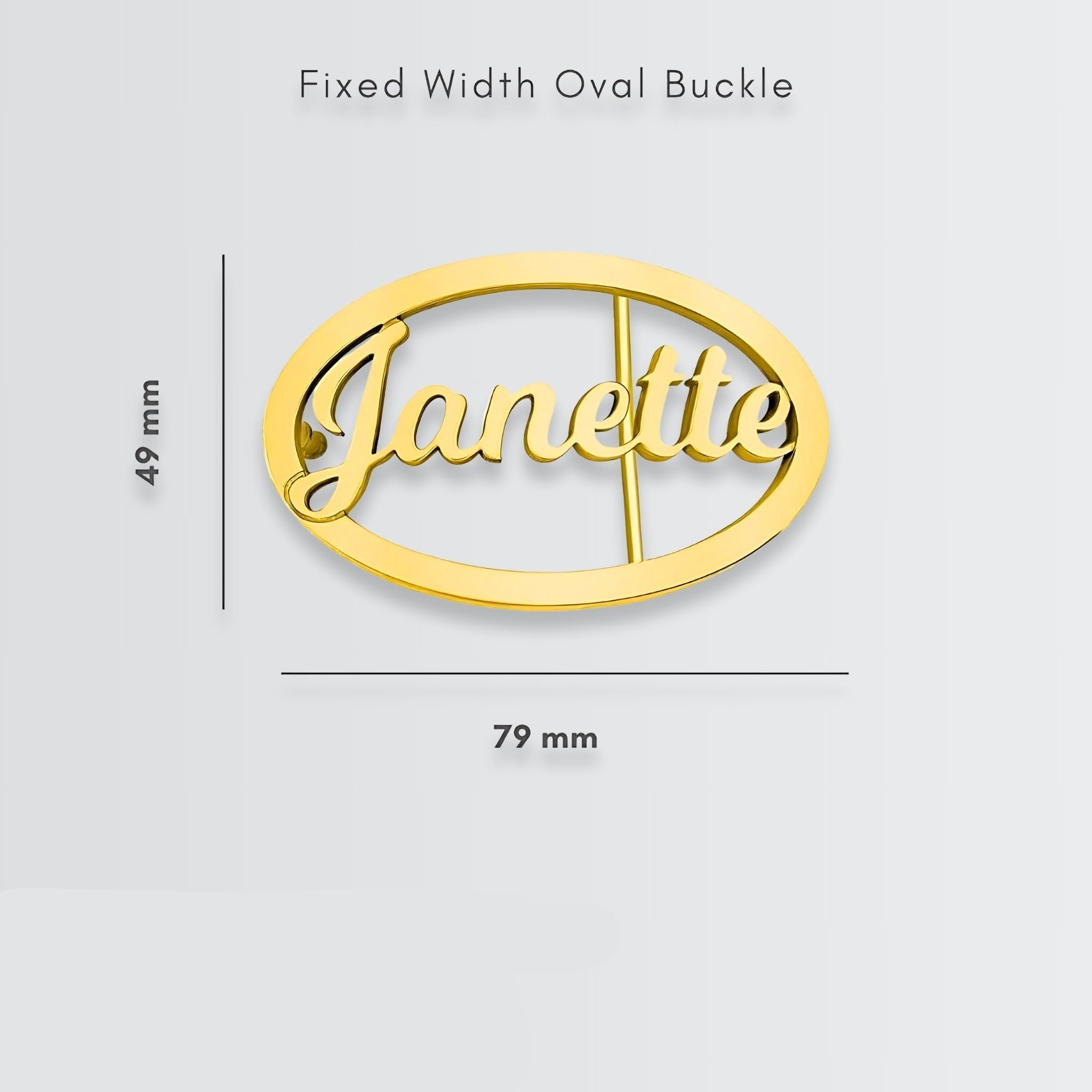 Personalize Your Oval Belt Buckle