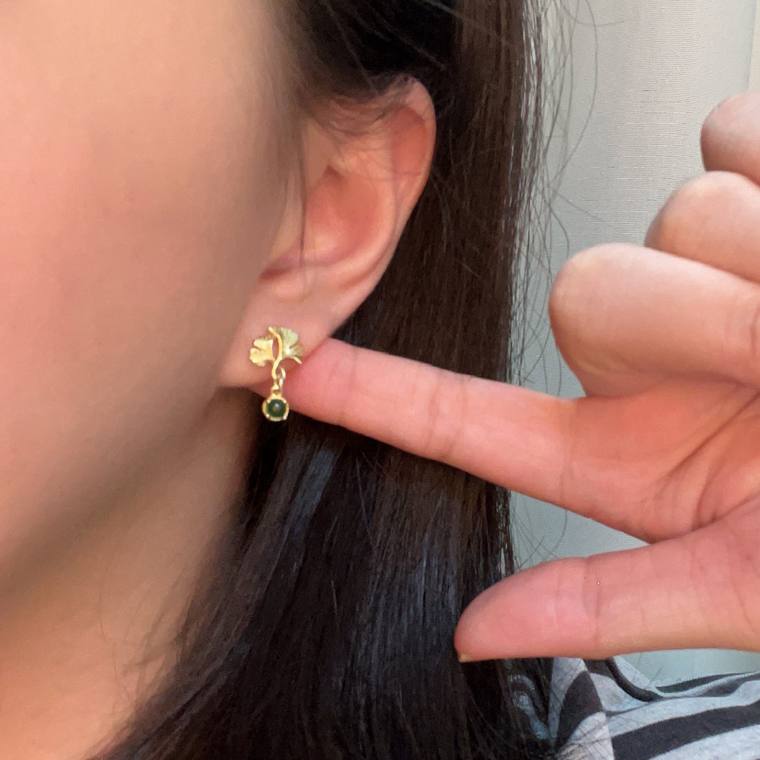 Golden Ginkgo Earrings