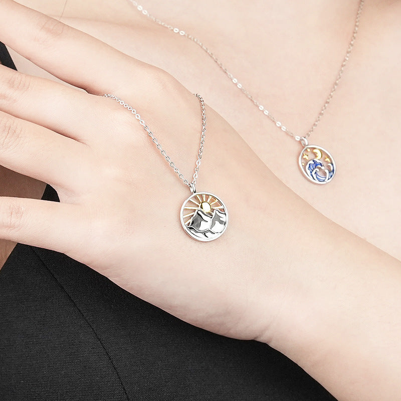 Chasing Horizons Together Couple Necklace