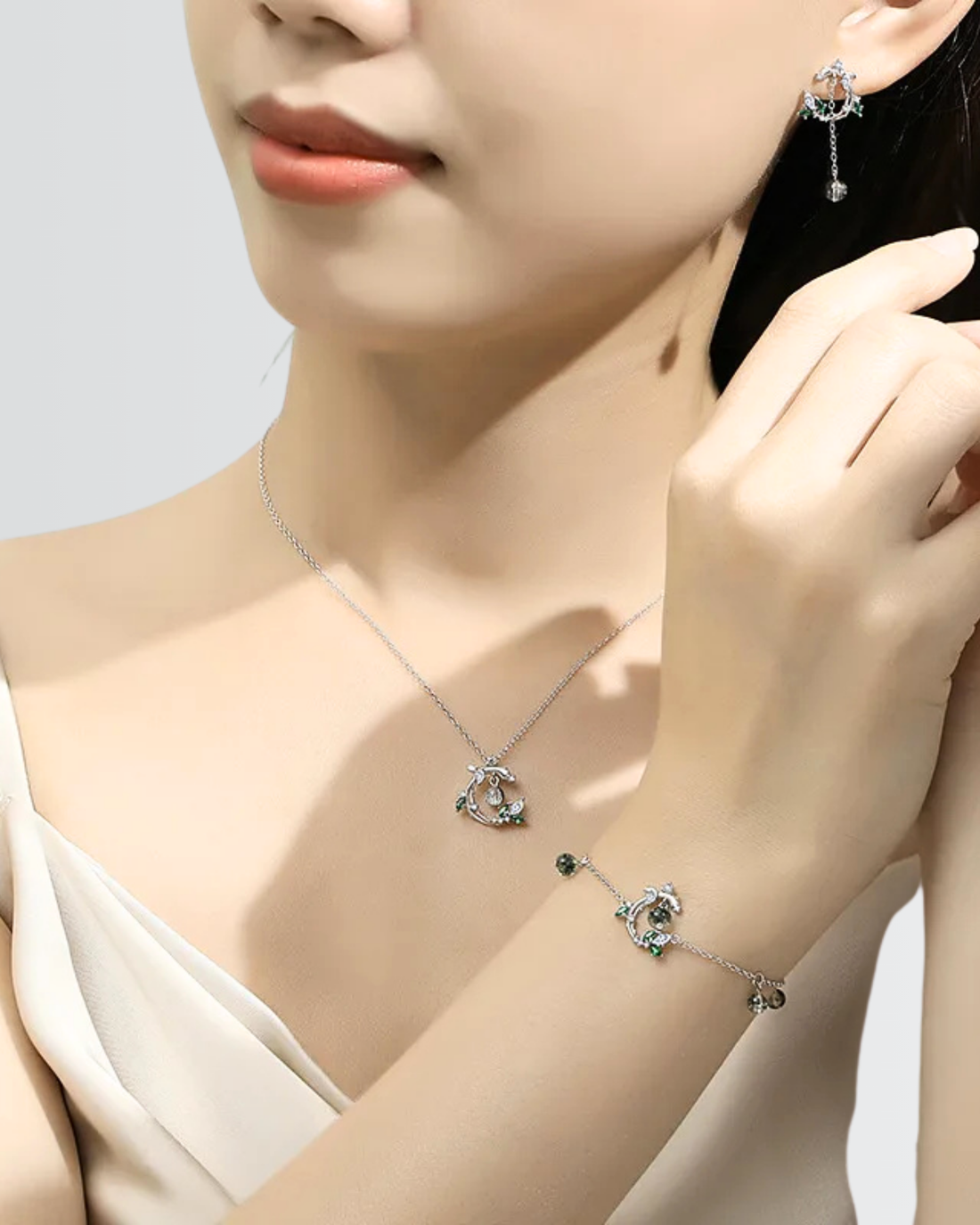 Forest Flow Tassel Earrings