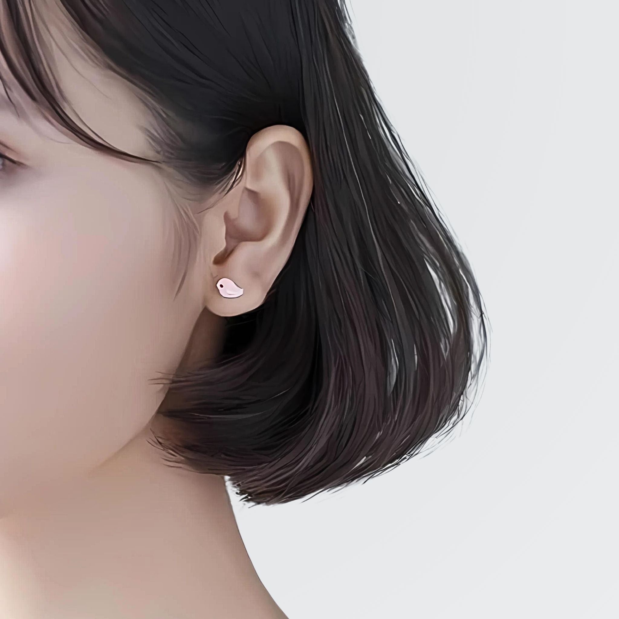 Tachuelas minimalistas de alegres pájaros