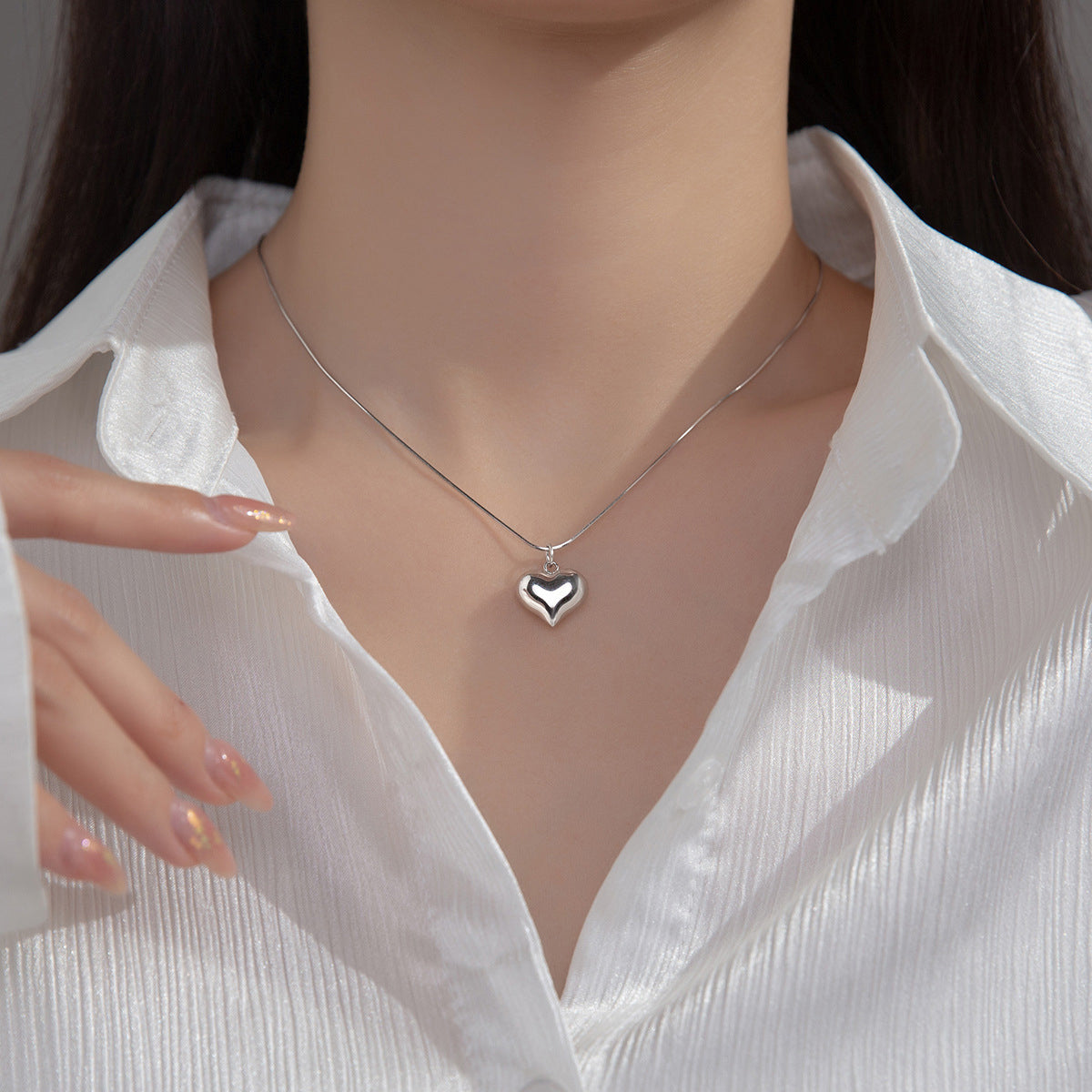 Too Bold To Break Heart Necklace