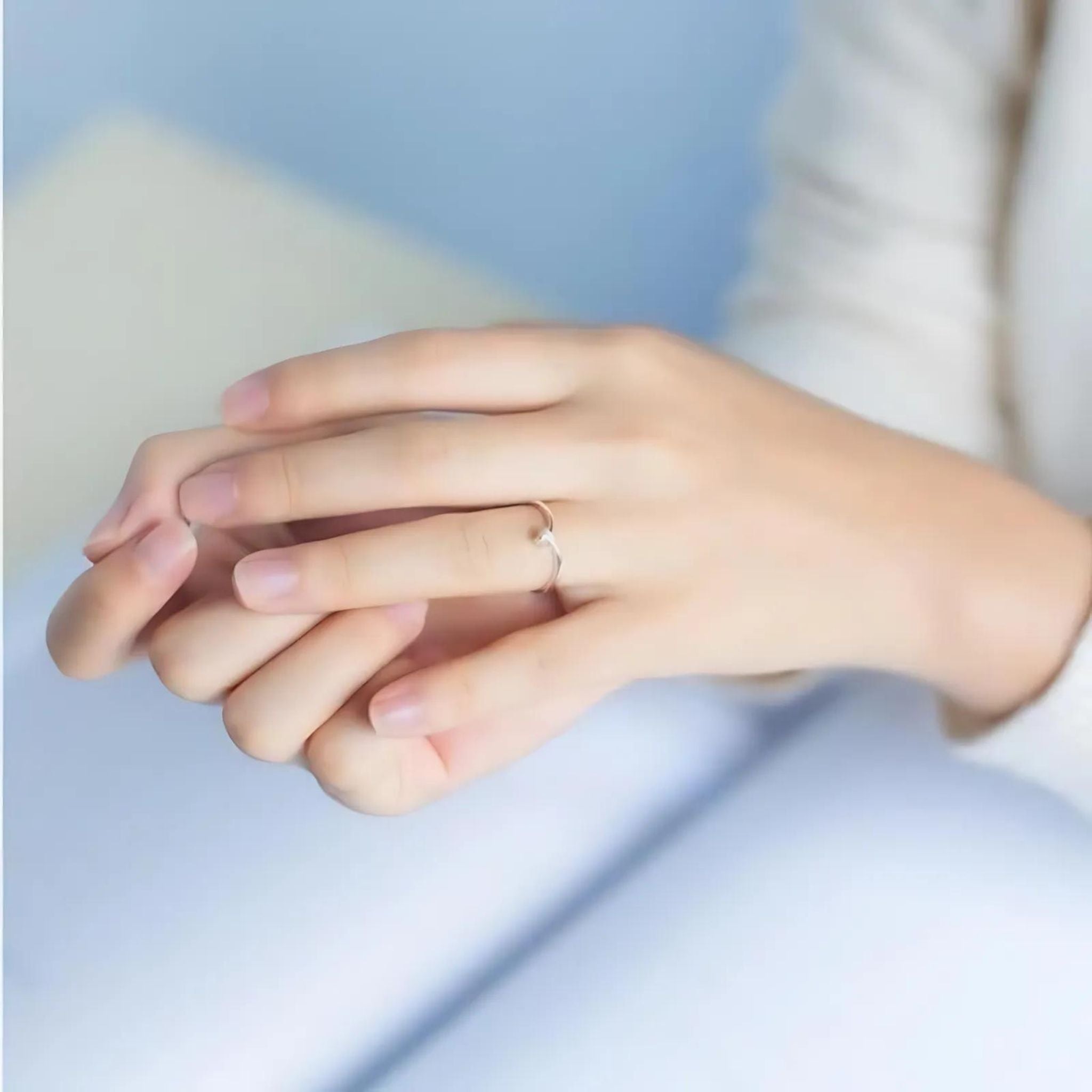 Anillo solitario tentador