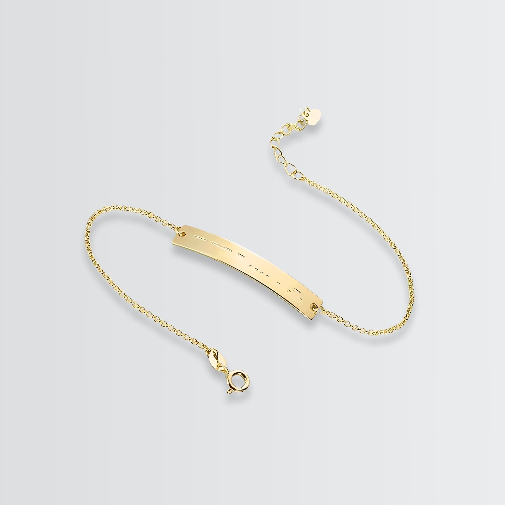 Personnalisez votre bracelet à barre en code Morse