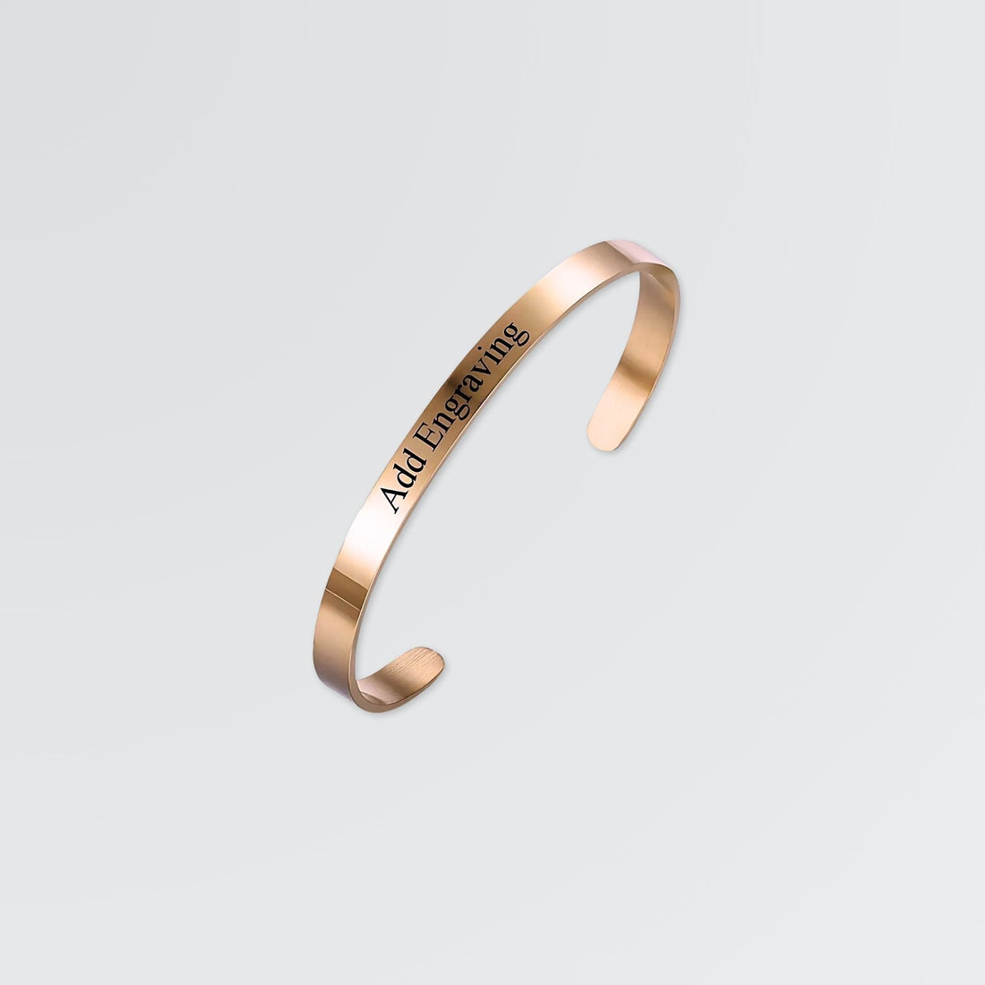 Personalize Your Name 6 mm Cuff Bangle