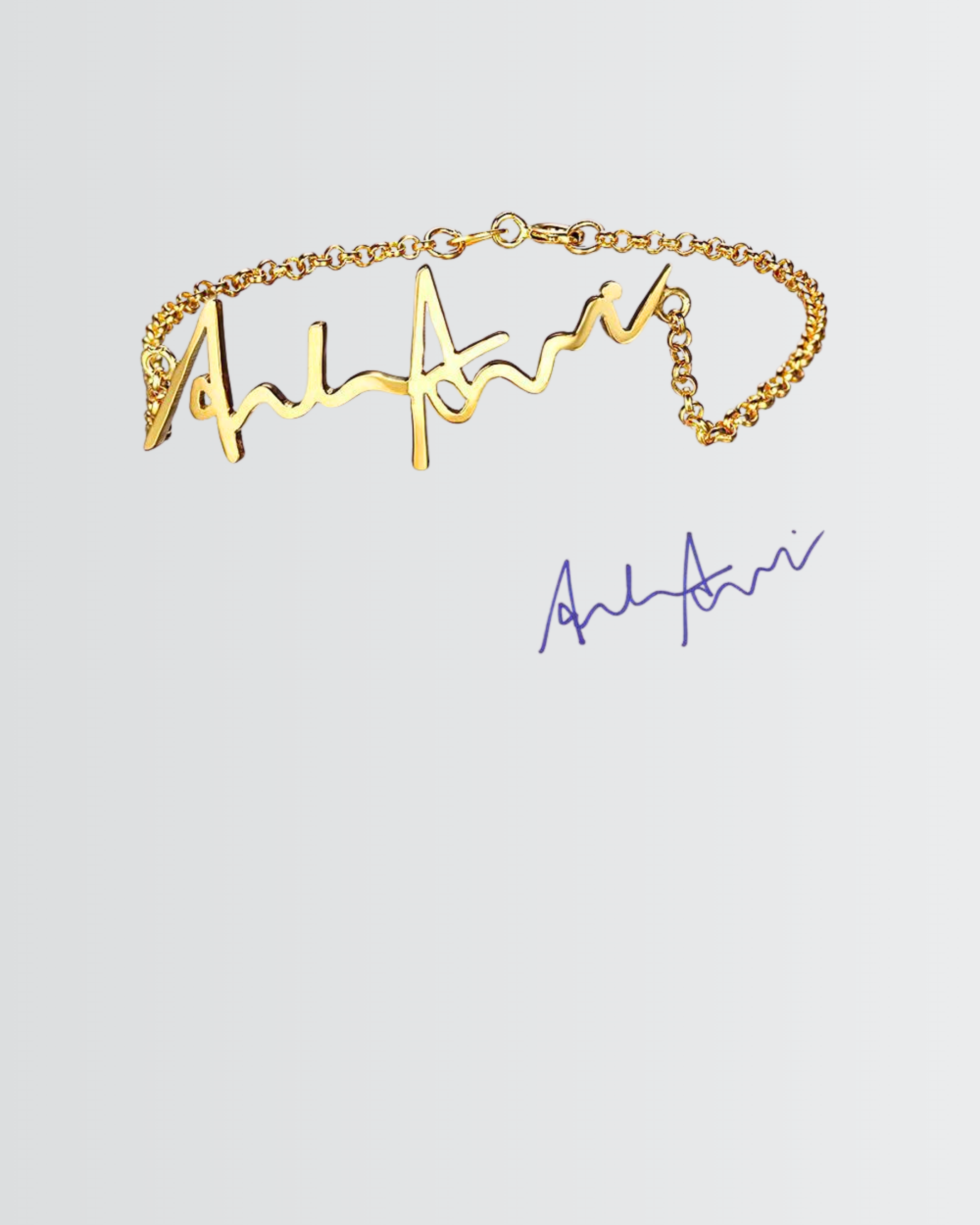 Personaliza tu pulsera con firma manuscrita