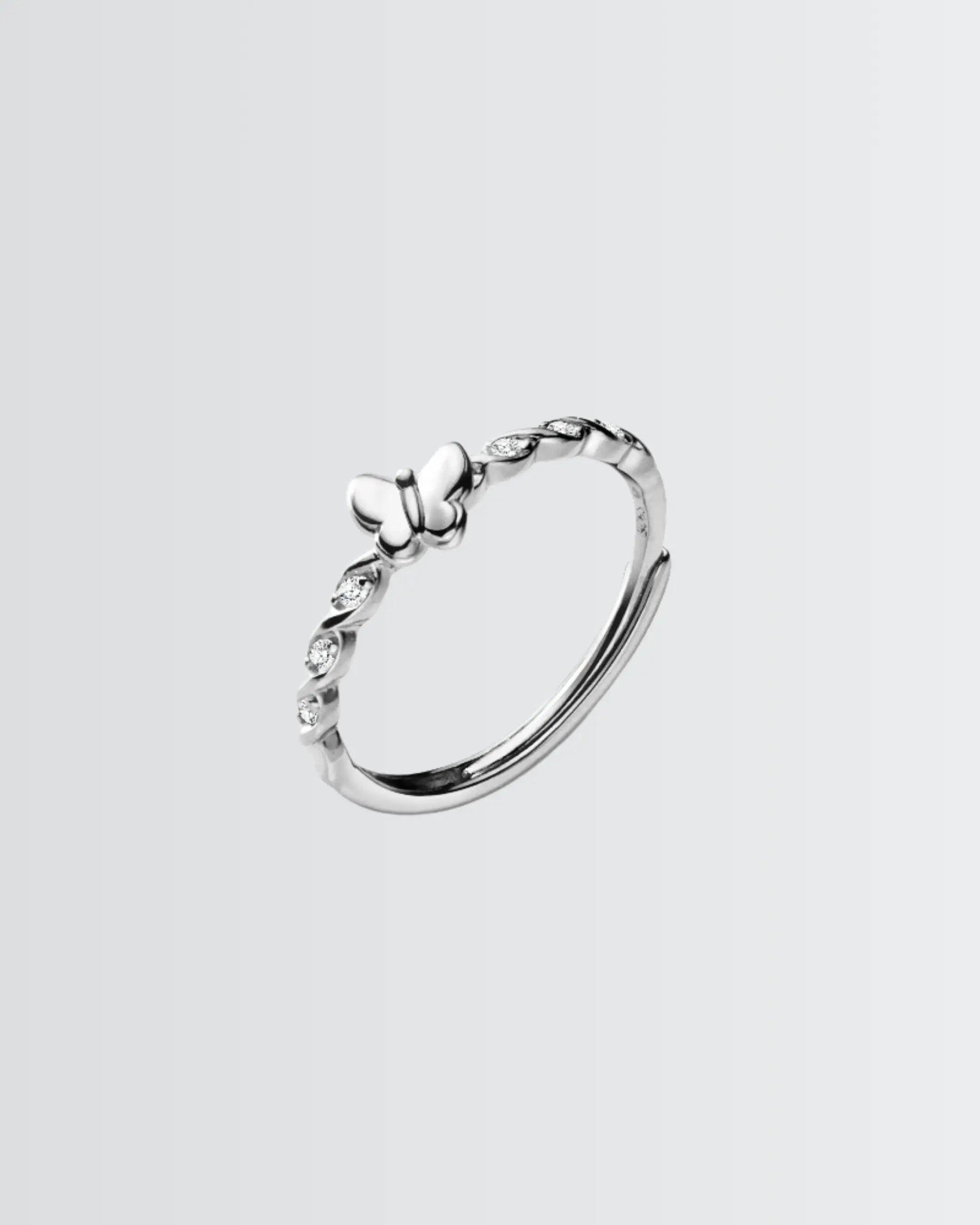 Blingfly Flutter Ring - Silver Ring by BLINGLANE