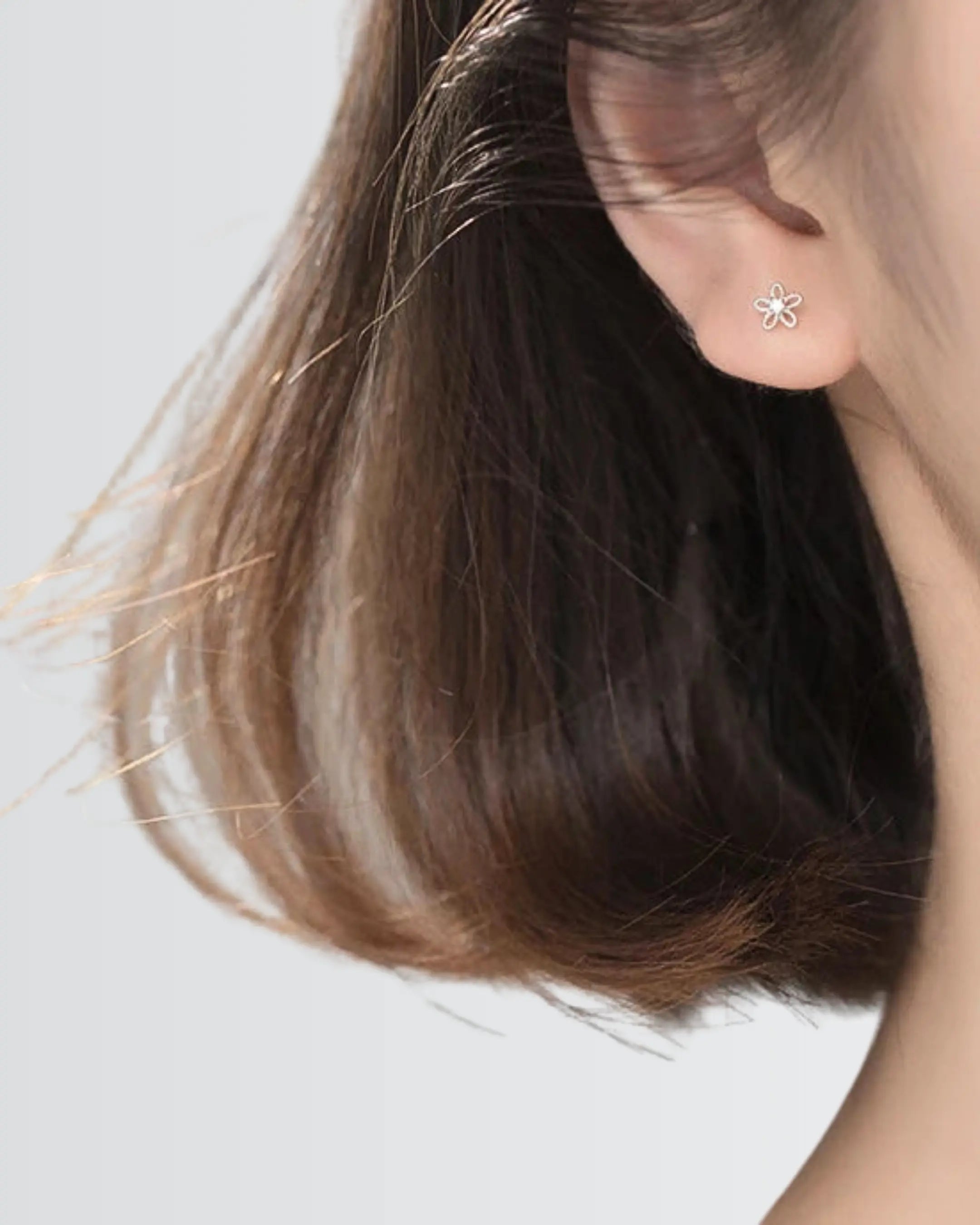 Bloomlight Mini Studs - Silver Earrings by BLINGLANE