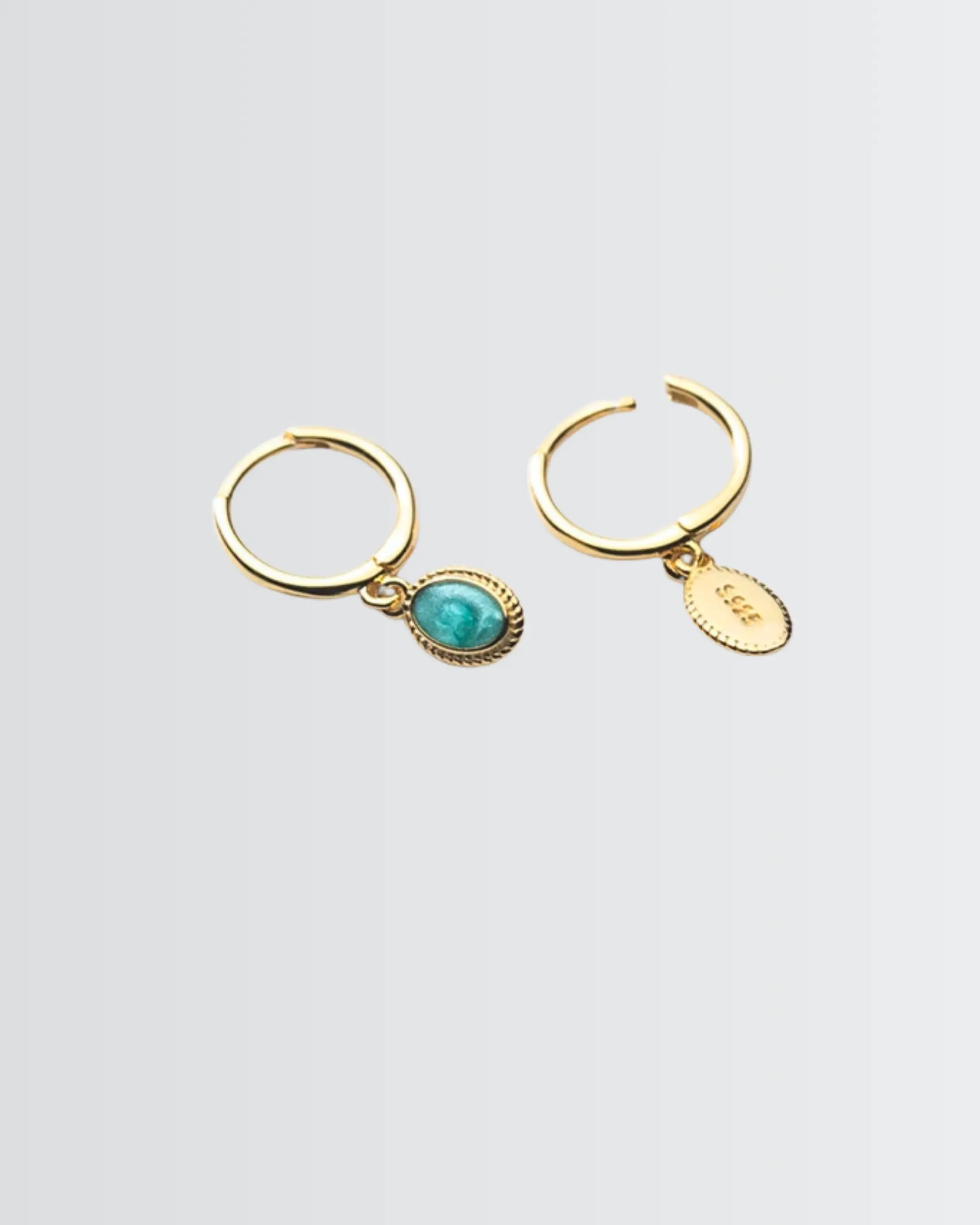 Boho Breeze Hoop Earrings - Silver Earrings by BLINGLANE