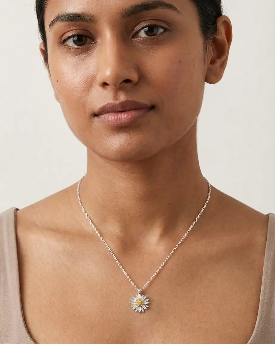 Dahlia Elite Necklace - Silver Necklace by BLINGLANE