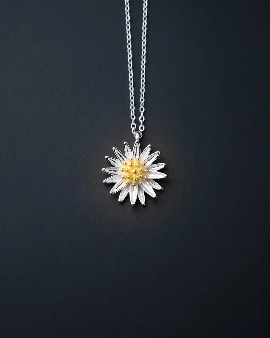 Dahlia Elite Necklace - Silver Necklace by BLINGLANE
