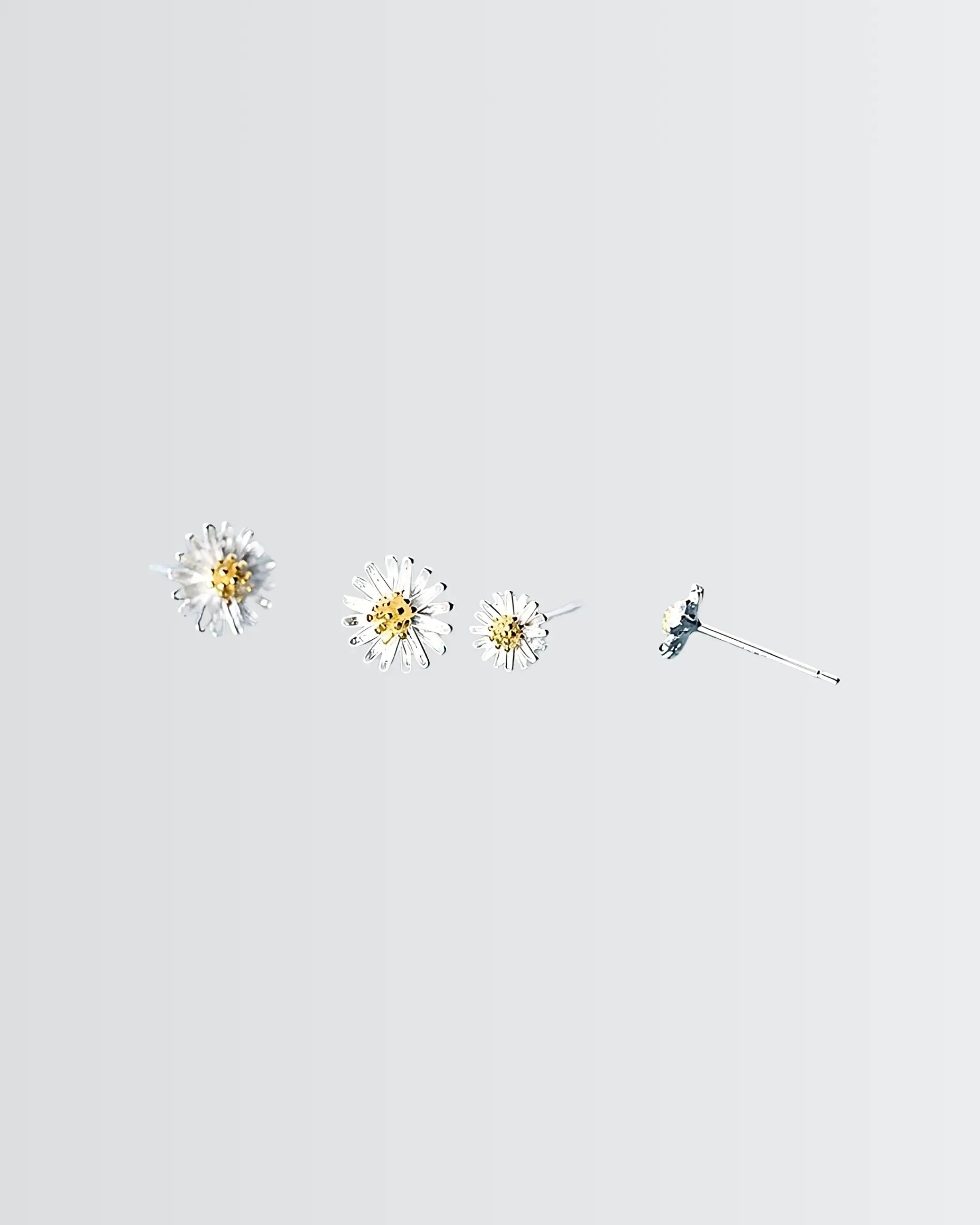 Dahlia Elite Studs - Silver Earrings by BLINGLANE