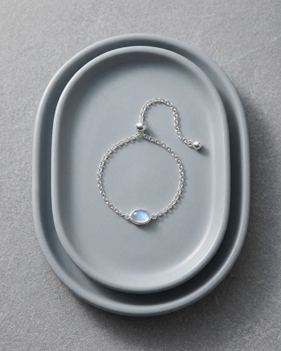 Dew Drop Chain Ring - Silver Ring by BLINGLANE