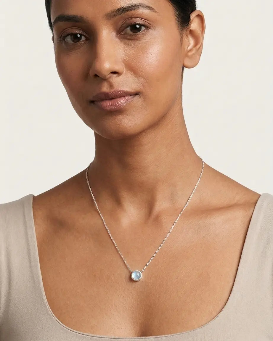 Elite Aurora Necklace - Silver Necklace by BLINGLANE