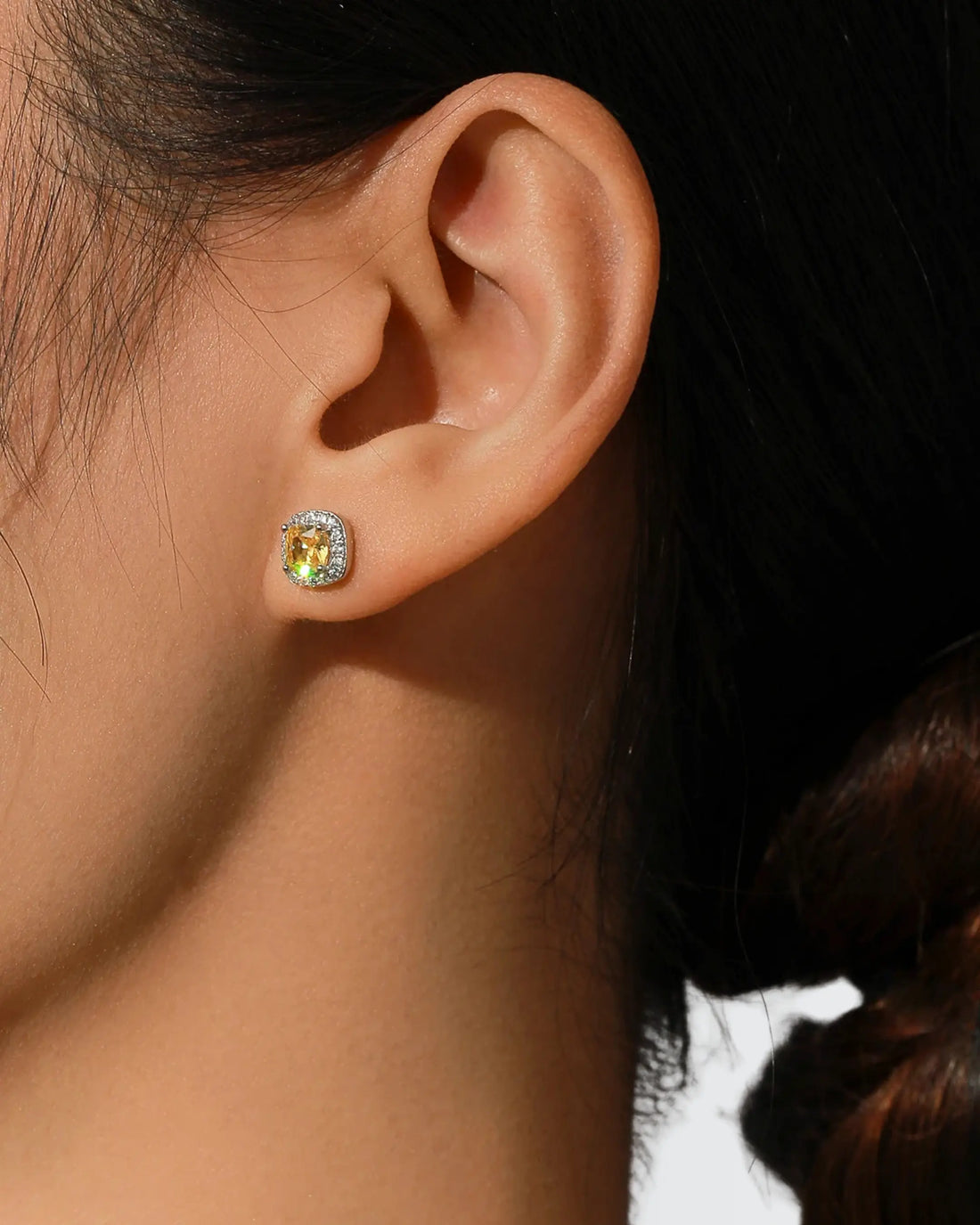Ethereal Spark Studs - Silver Earrings by BLINGLANE