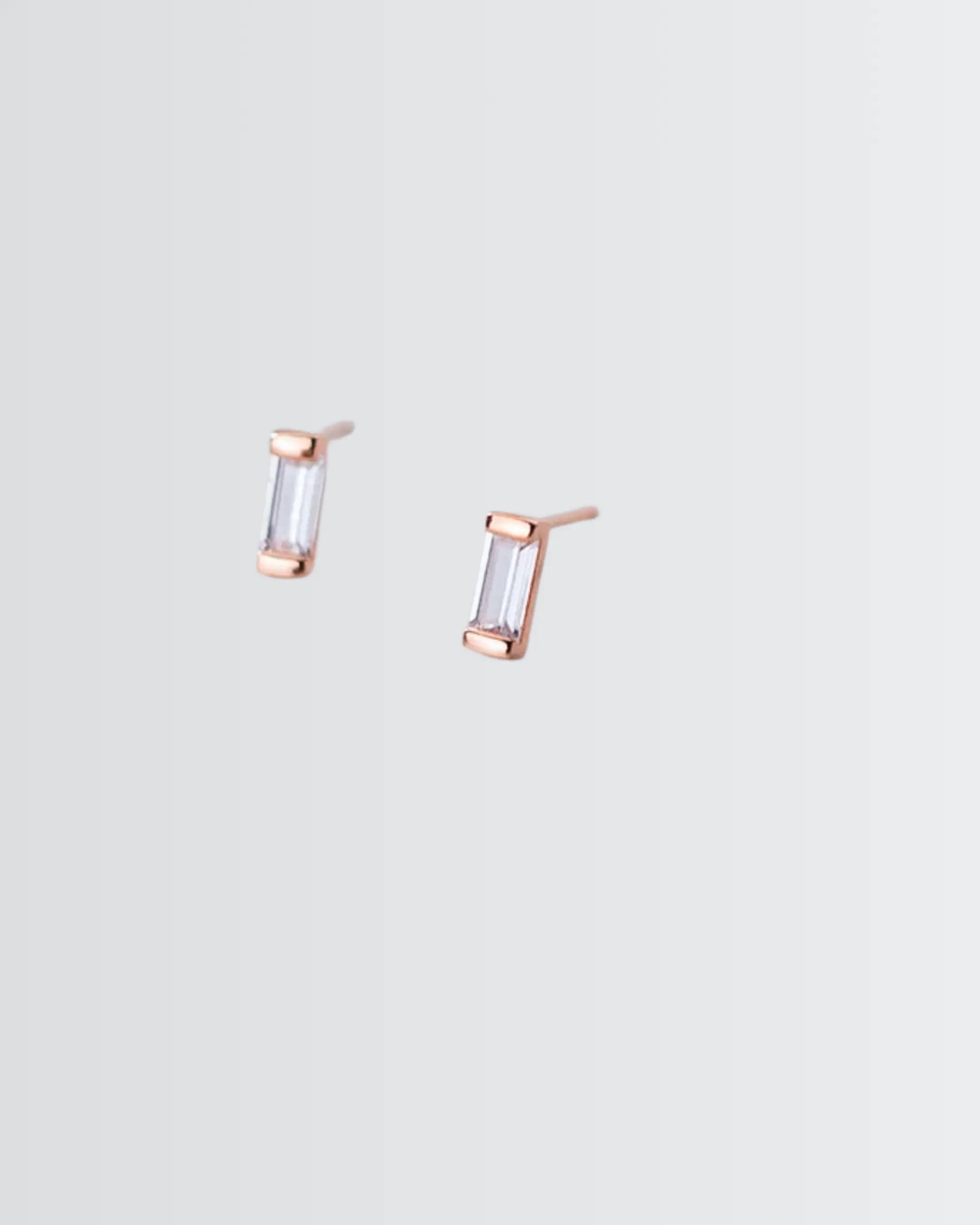 Fine Edge Elite Studs - Silver Earrings by BLINGLANE