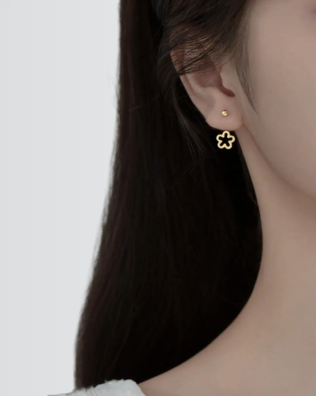 Floral Glide Earrings - Silver Earrings by BLINGLANE