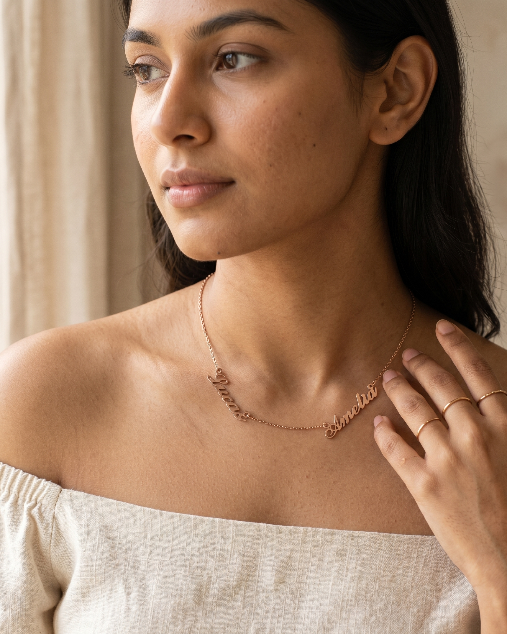 Personalize Two Names Necklace - jewellery by BLINGLANE