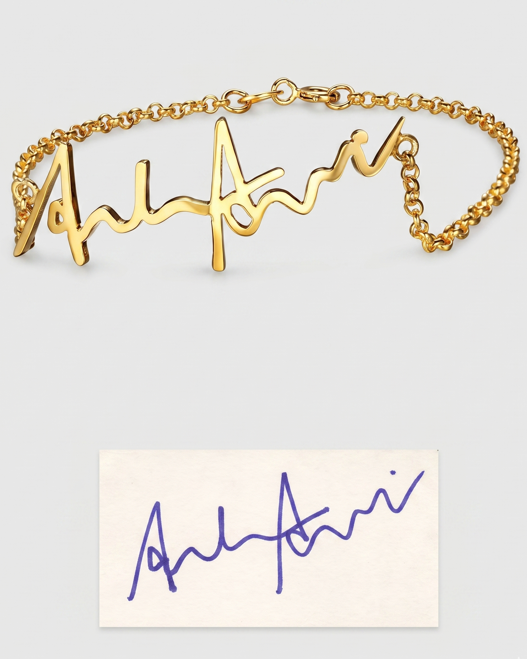 Personalize Your Handwritten Signature Bracelet - jewellery by BLINGLANE