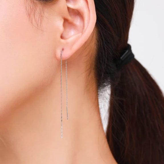 Elite Lines Of Light Threader Earrings