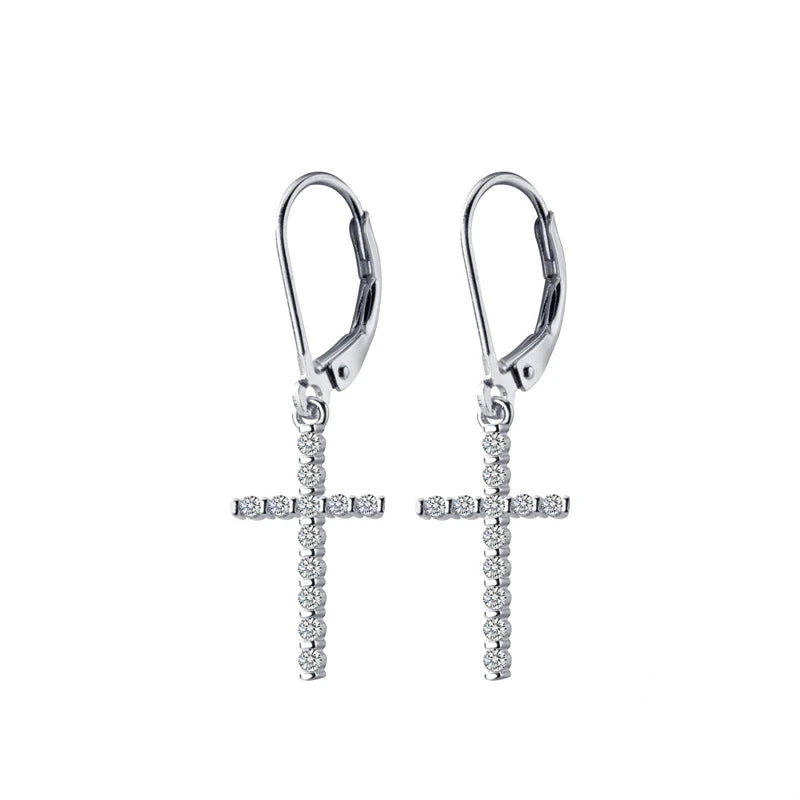 Sleek Cross Minimal Earrings