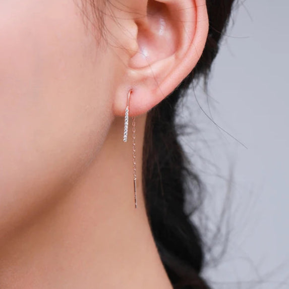 Sleek Bar Threader Earrings