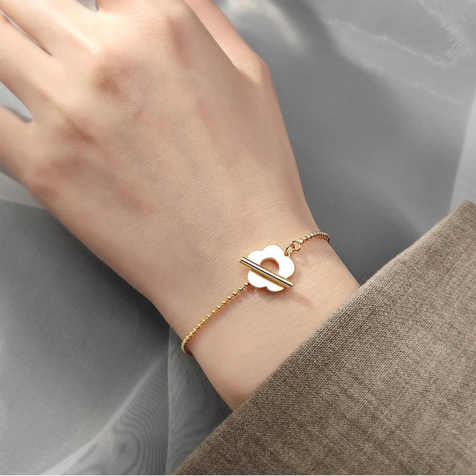 Together We Bloom Minimal Bracelet