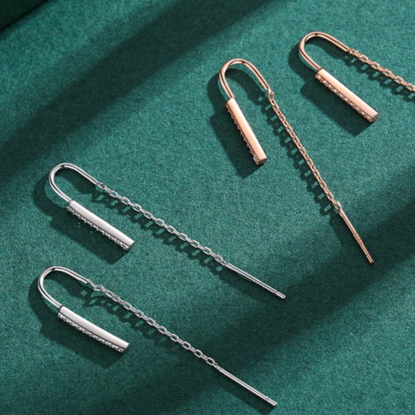 Sleek Bar Threader Earrings