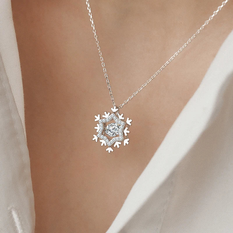 Shining Snowflake Necklace