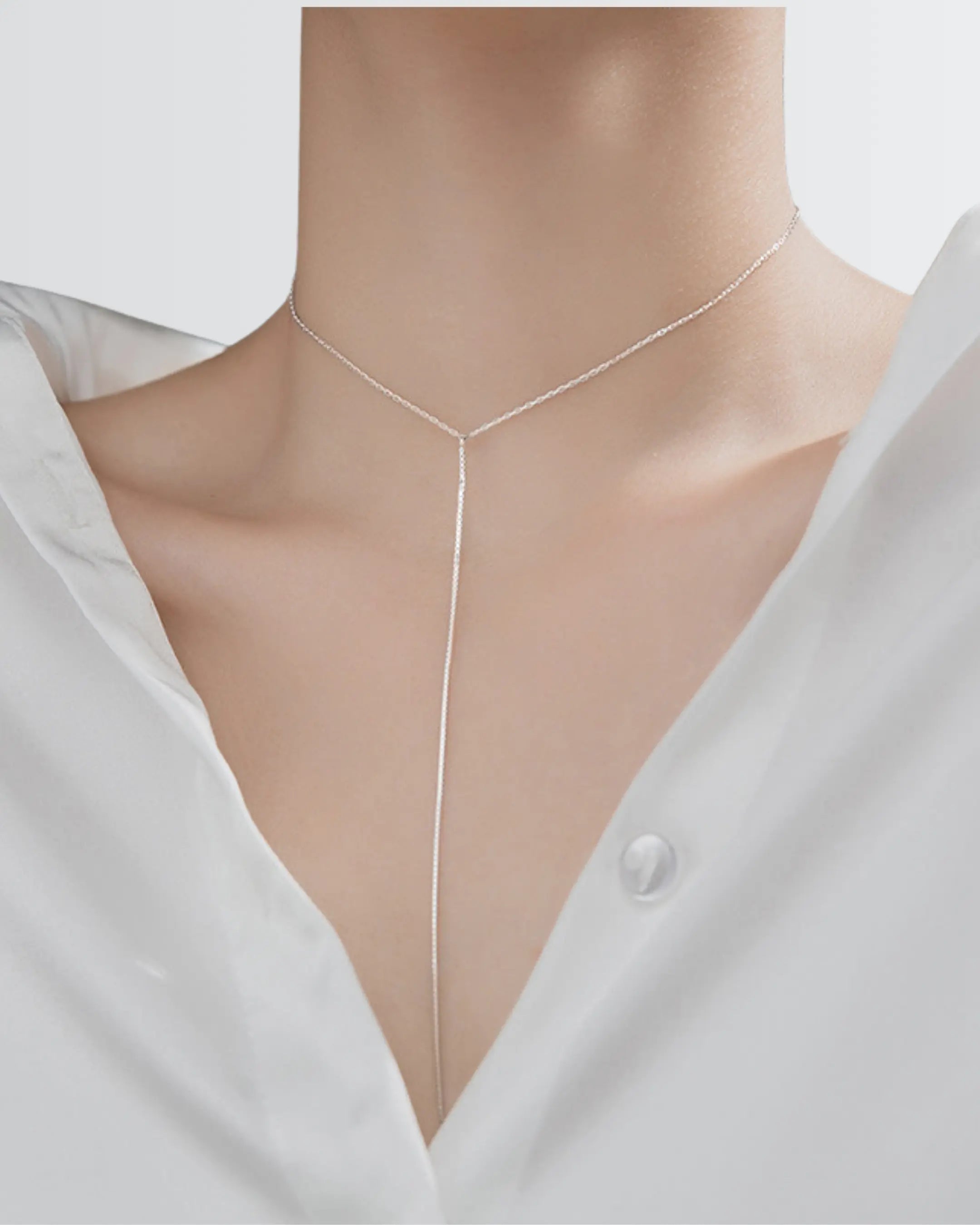 Laced in Light Elite Necklace - Silver Necklace by BLINGLANE