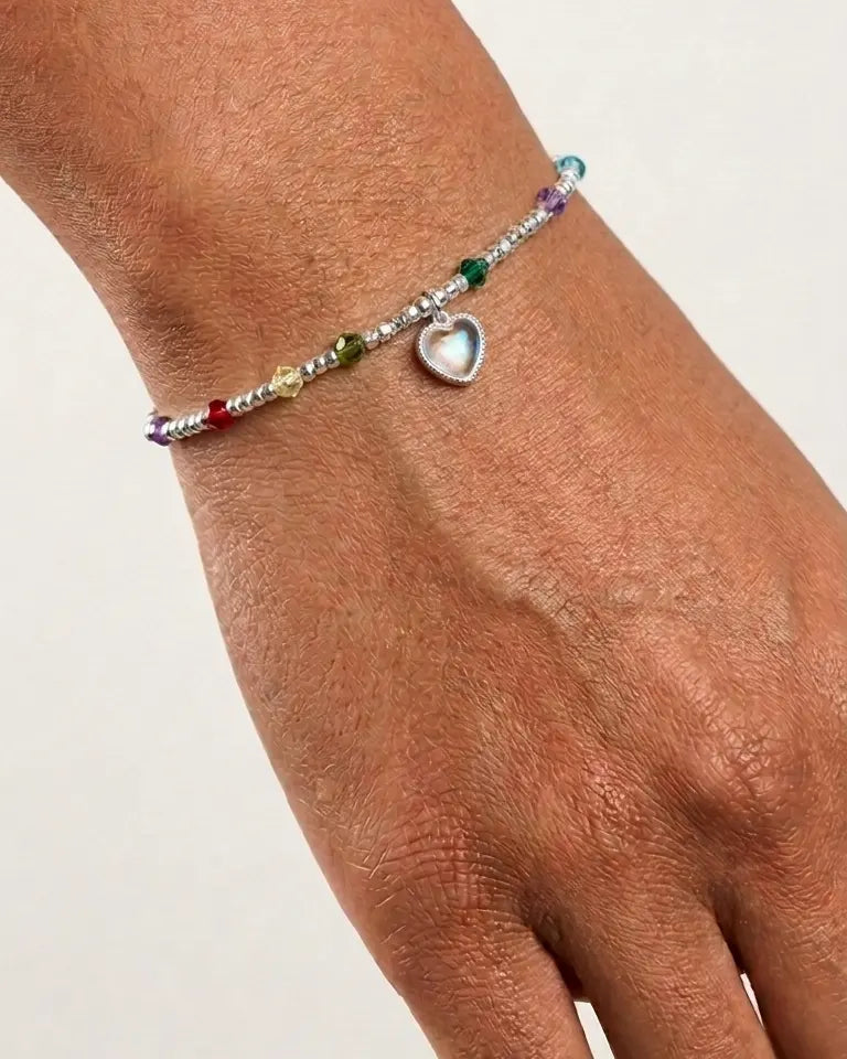 Let Your Heart Shine Bracelet - Silver Bracelet by BLINGLANE