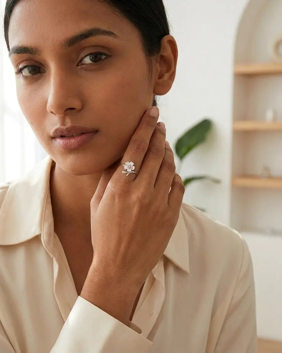 Meadow Mist Elite Ring - Silver Ring by BLINGLANE