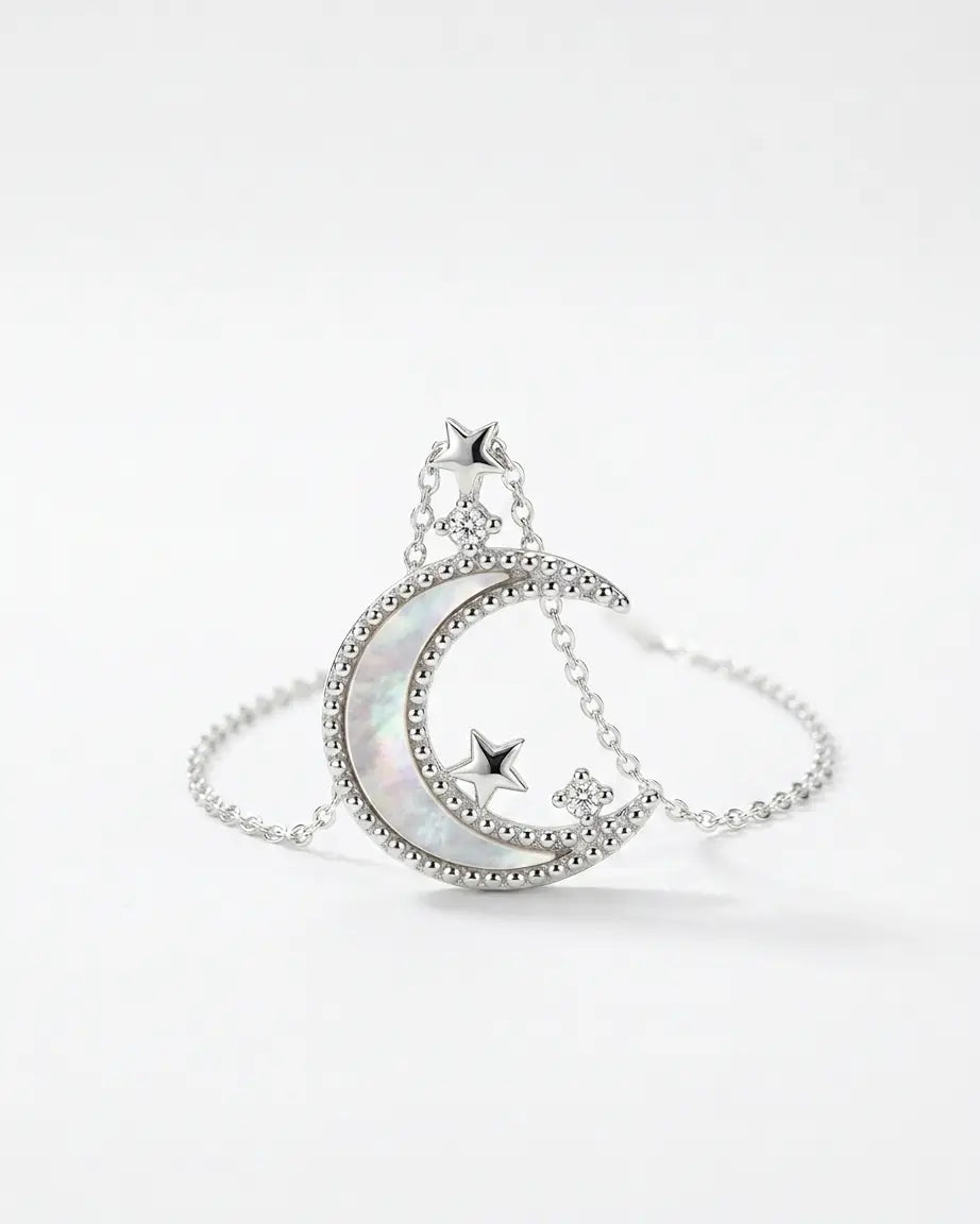 Midnight Muse Elegant Necklace - Silver Necklace by BLINGLANE