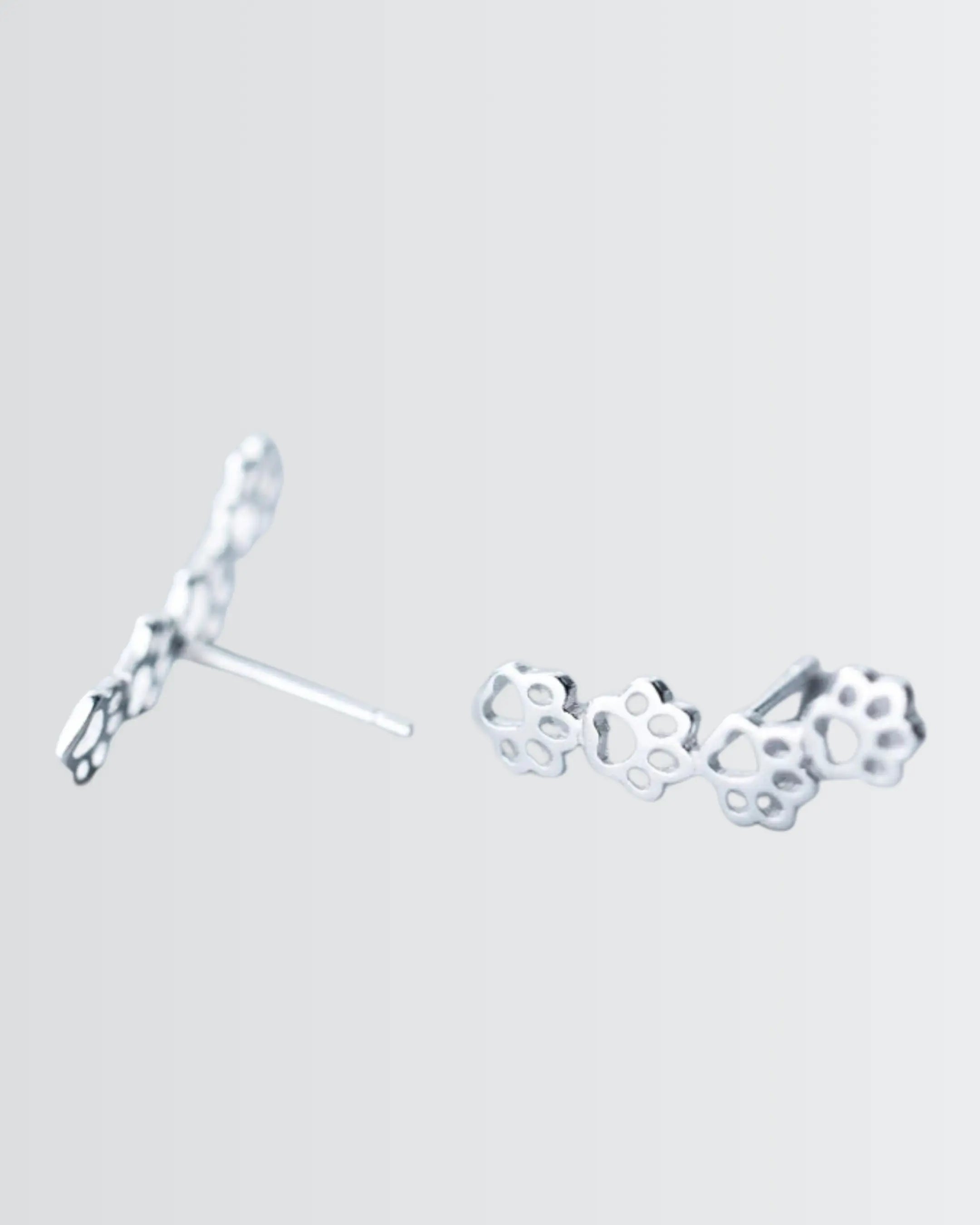 Minimal Pawfect Earrings - Silver Earrings by BLINGLANE