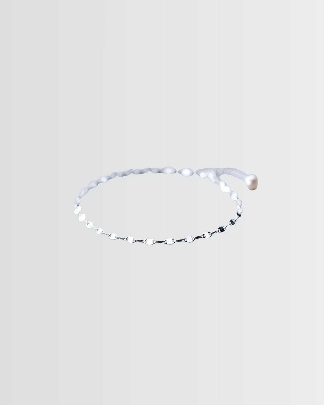 Minuscule Discs Anklet - Silver Anklet by BLINGLANE