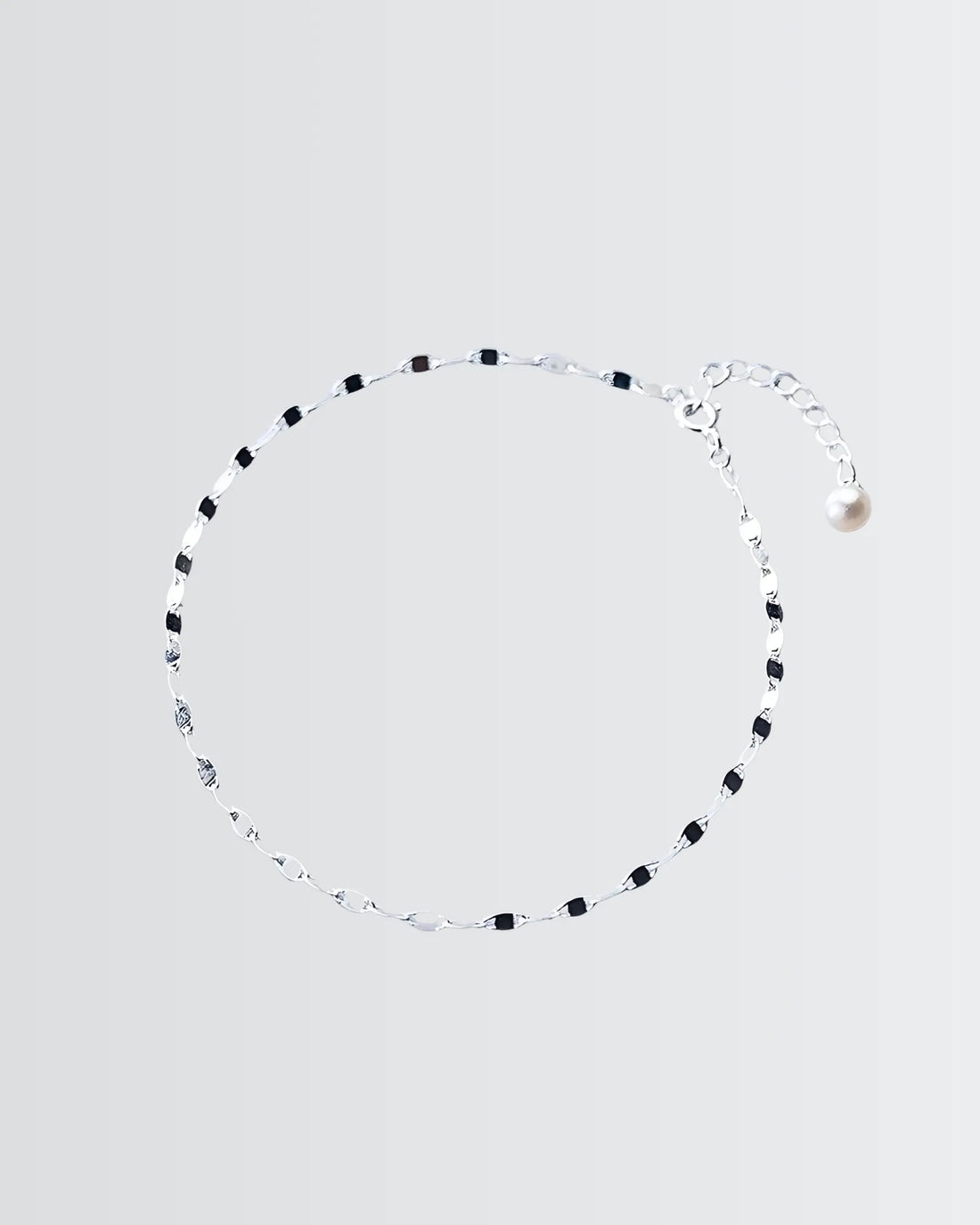 Minuscule Discs Anklet - Silver Anklet by BLINGLANE