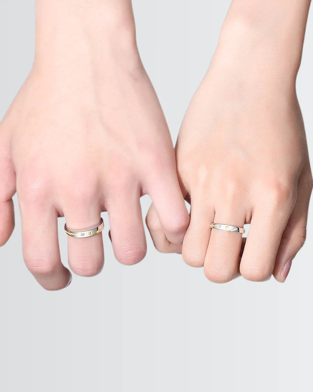 My Shooting Star Love Bands - Silver Ring by BLINGLANE