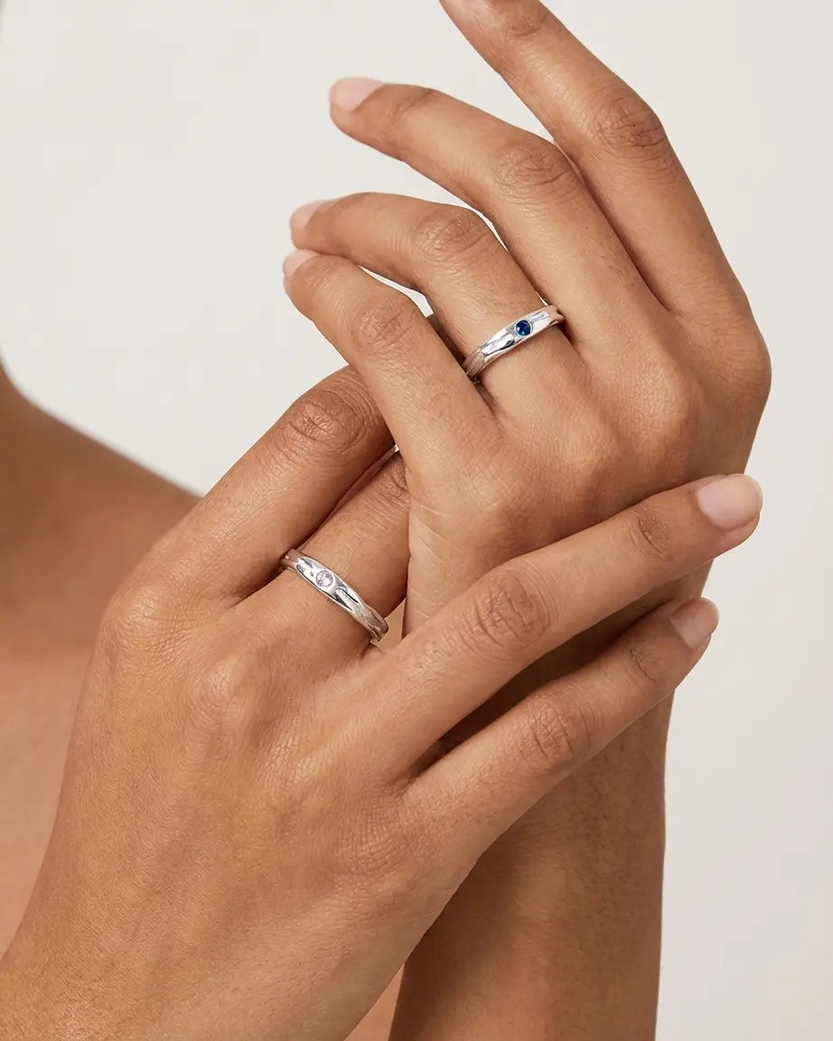 No more swiping right! Love Bands - Silver Rings by BLINGLANE