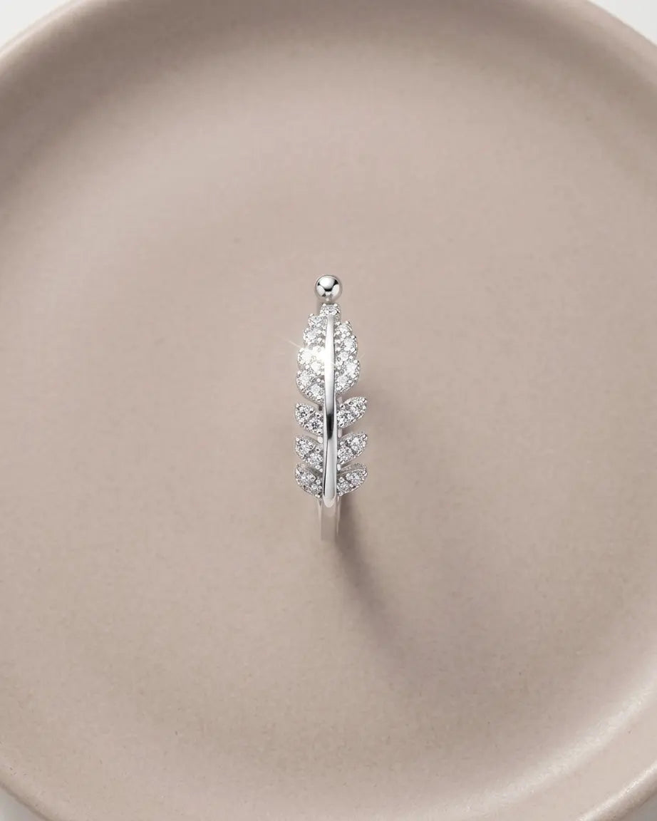Our Kind of Leaf Ring - Silver Ring by BLINGLANE