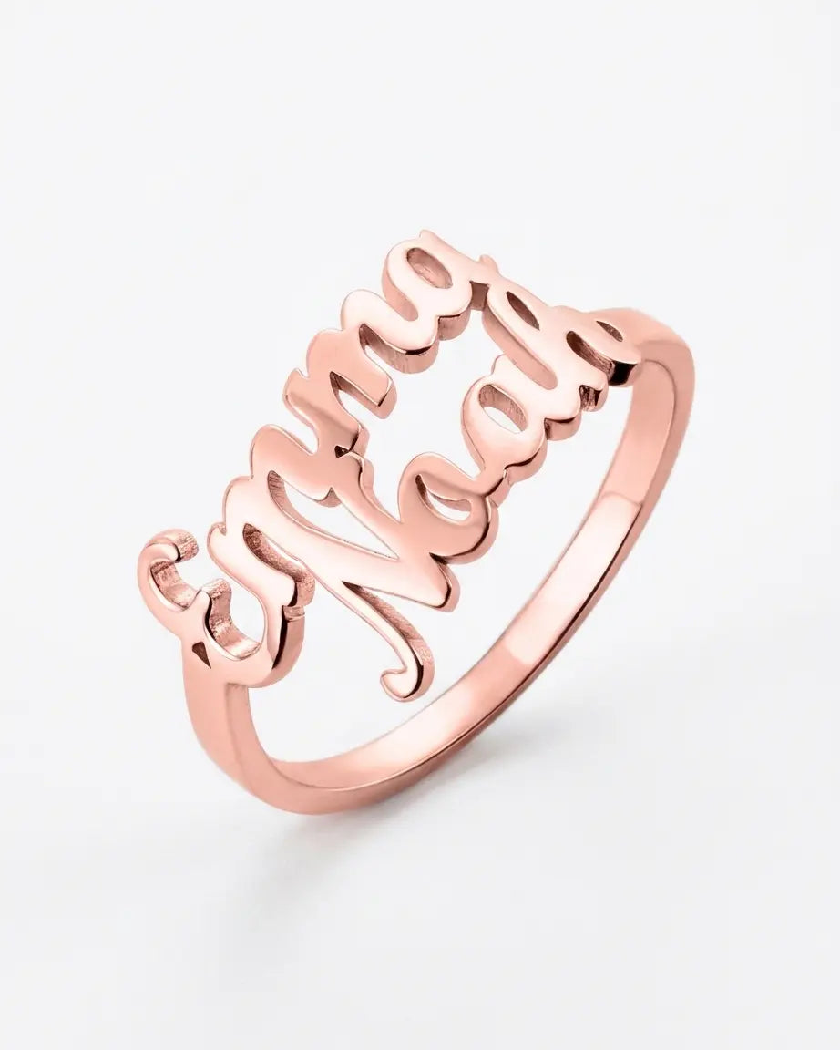 Personalize Two Names Ring - Fashion Ring by BLINGLANE