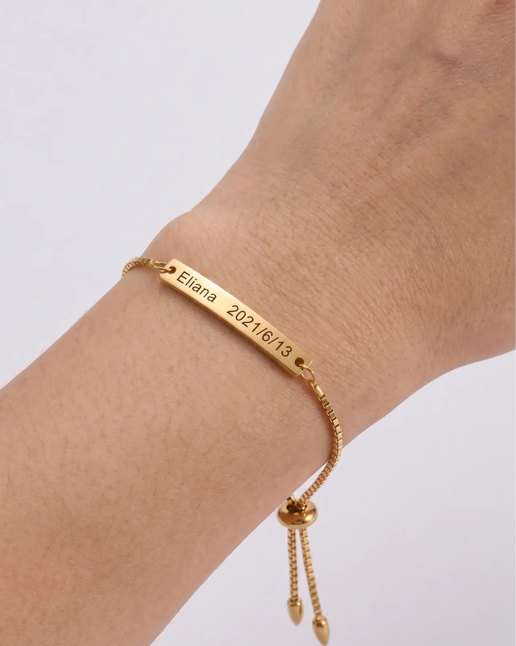 Personalize Your Name Bar Bracelet - Fashion Bracelet by BLINGLANE