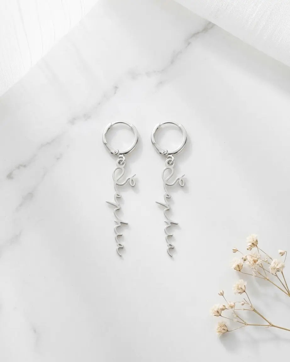 Personalize Your Name Earrings- Tailor - Fashion Earrings by BLINGLANE