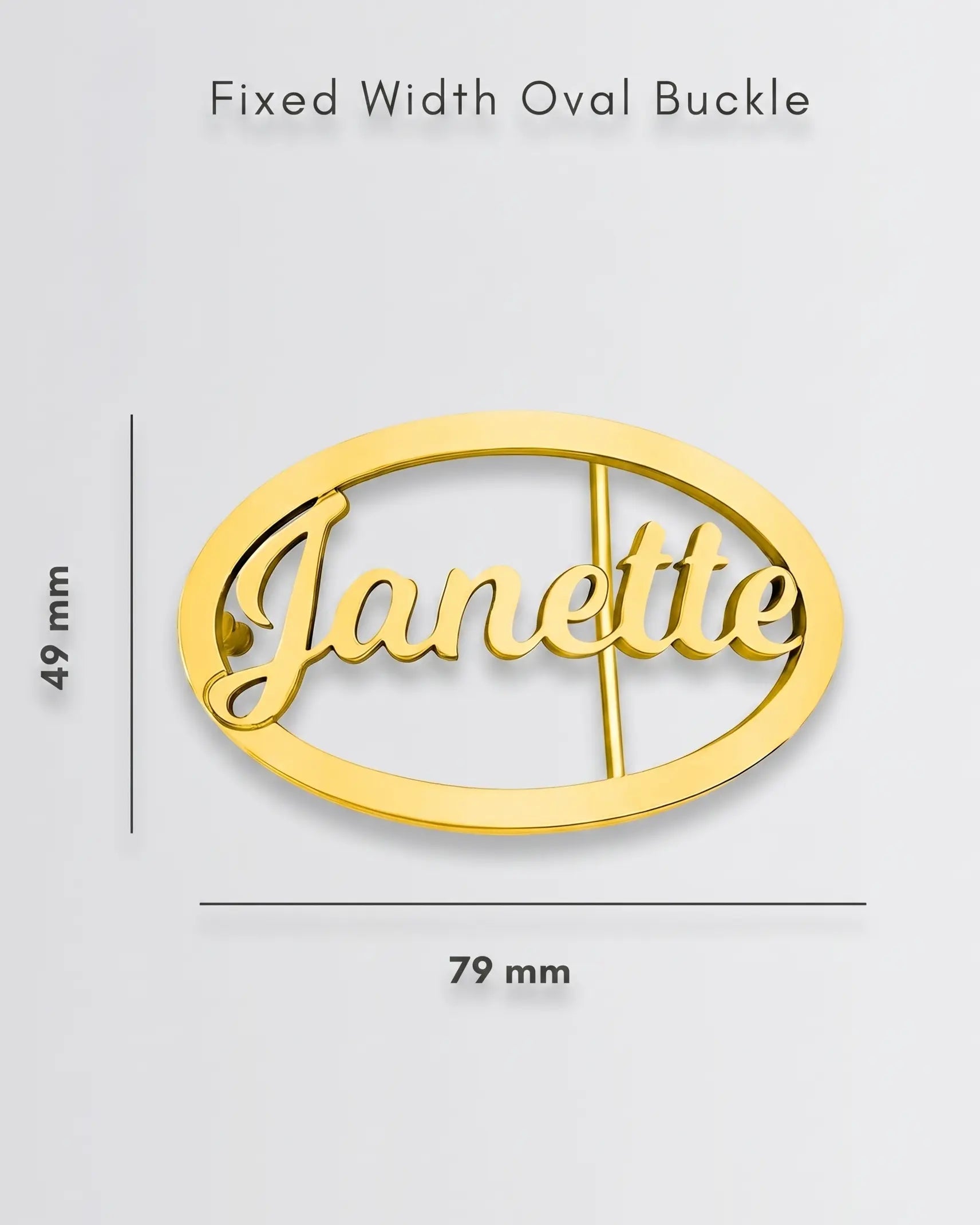 Personalize Your Oval Belt Buckle - Fashion Belt Buckle by BLINGLANE