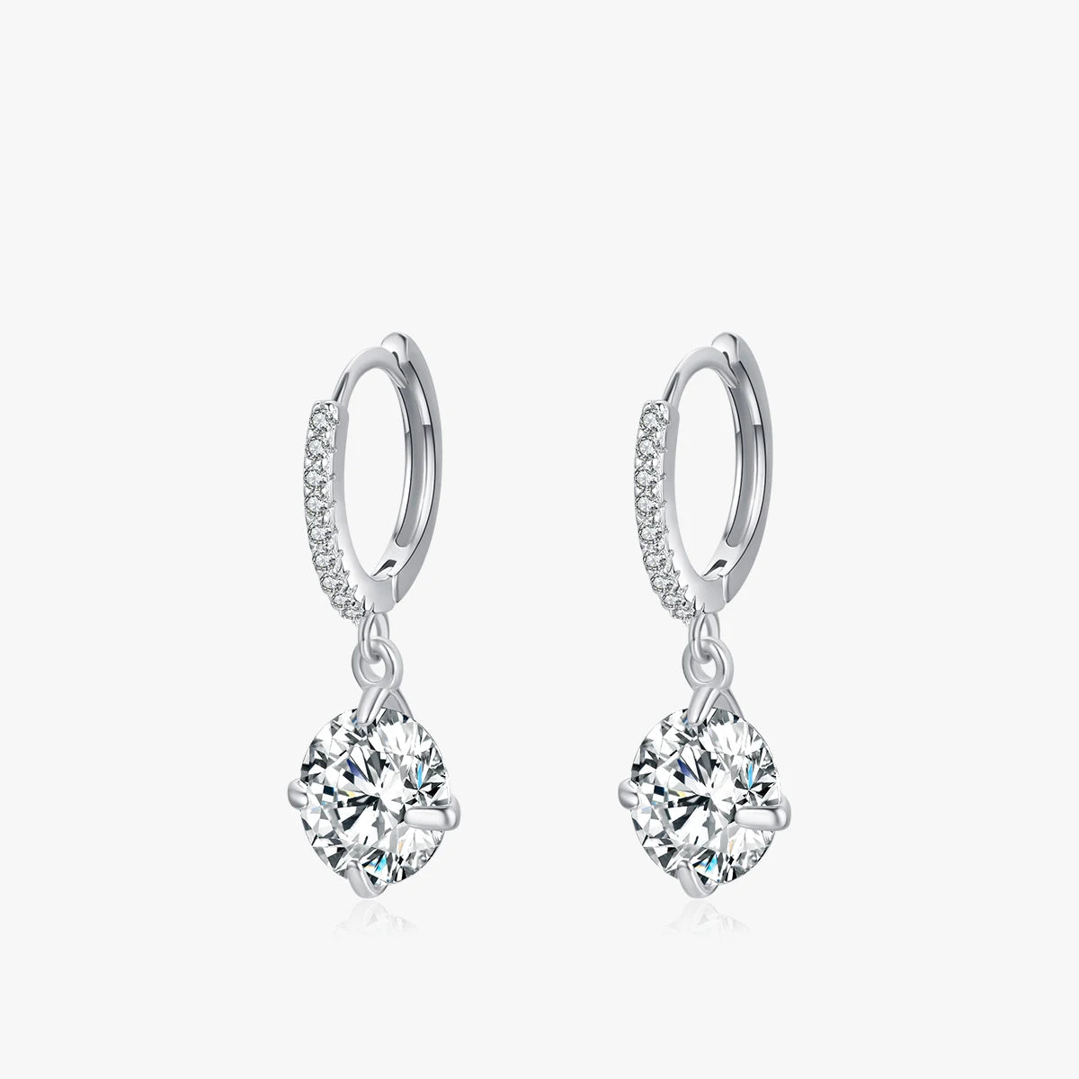 Sparkling Solitaire Minimal Hoops