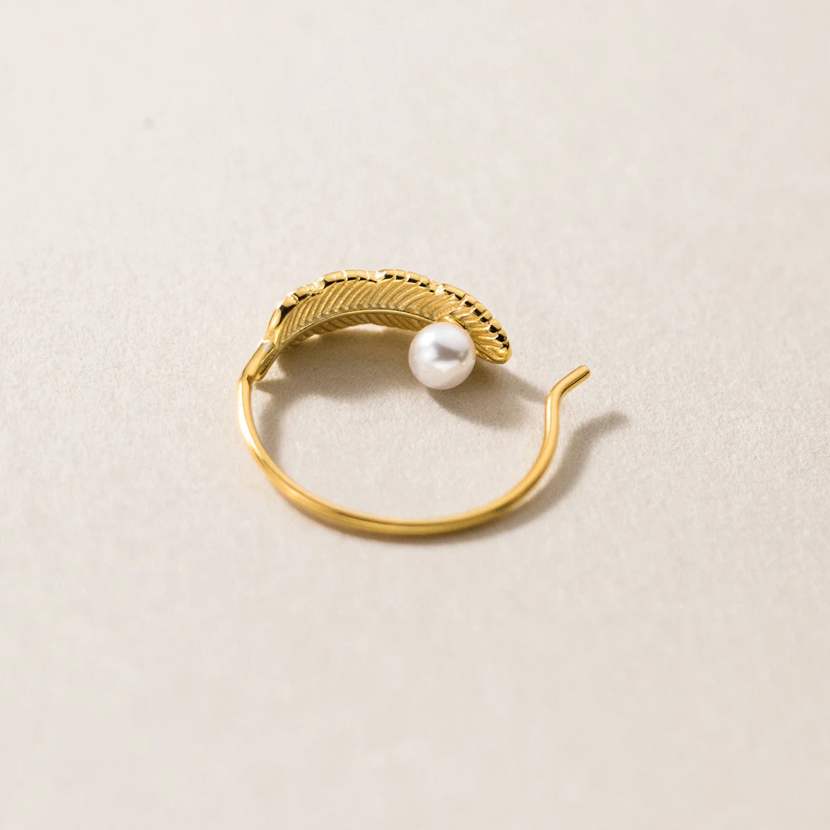 Exquisite Pearl Hoops