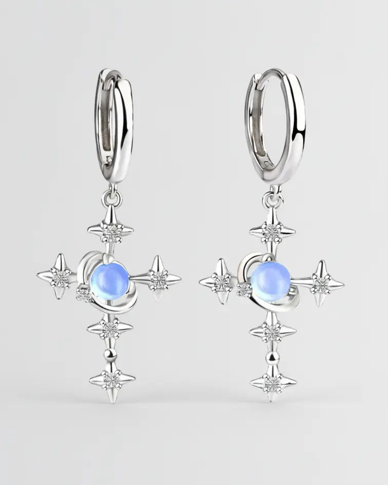 Stellar Soul Elite Earrings - Silver Earrings by BLINGLANE
